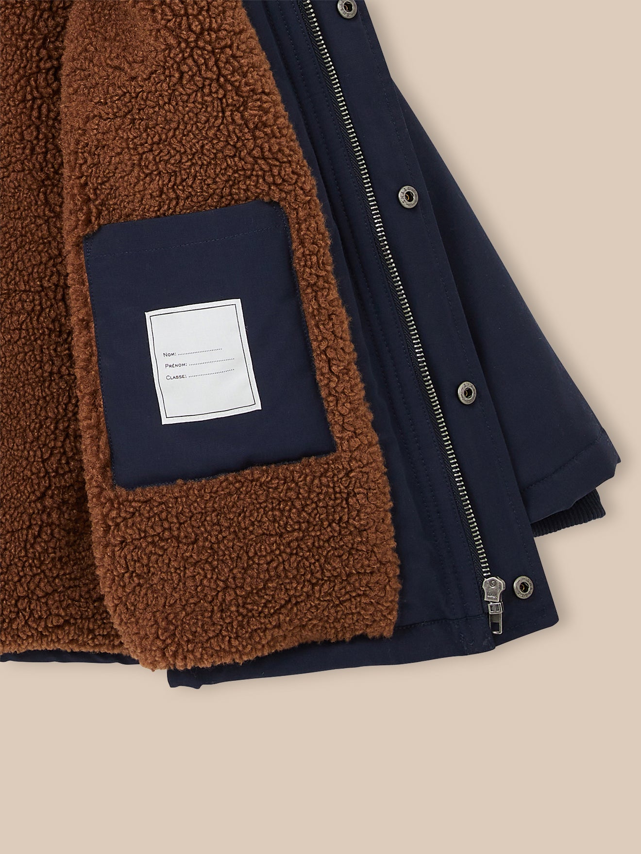 Parka doublée sherpa Garçon