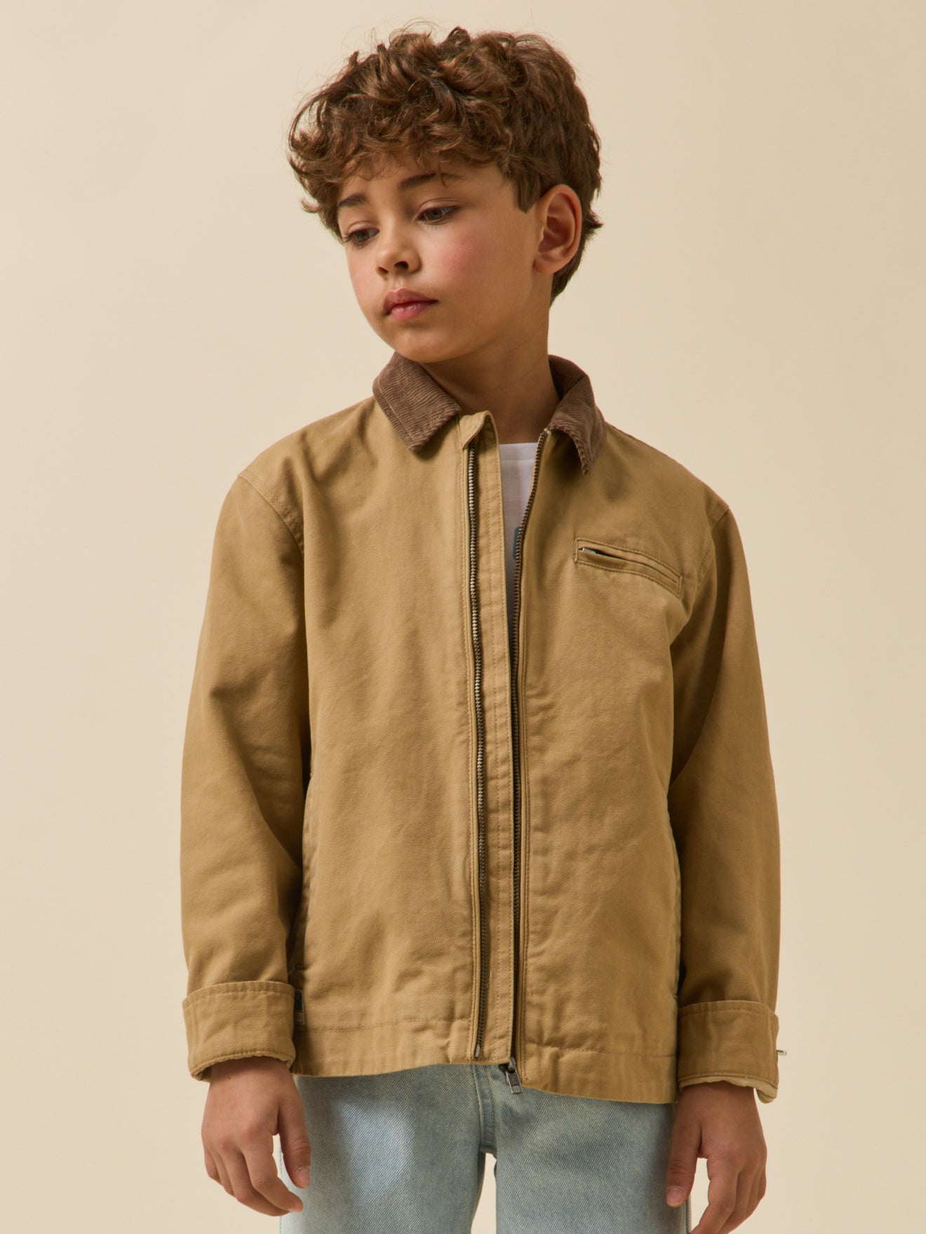 Jungen-Blouson aus Twillstoff