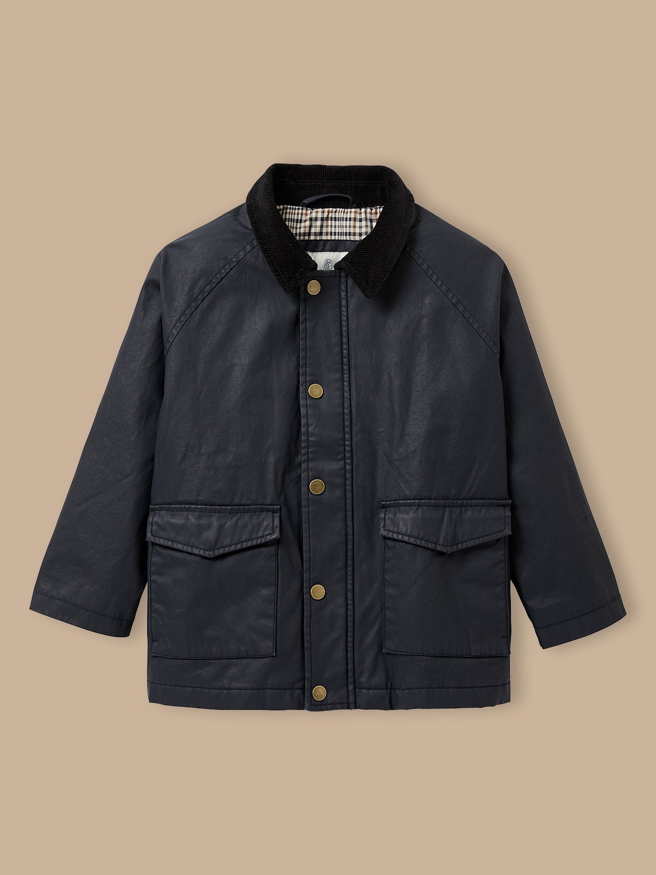 Jungen-Jacke aus beschichteter Baumwolle