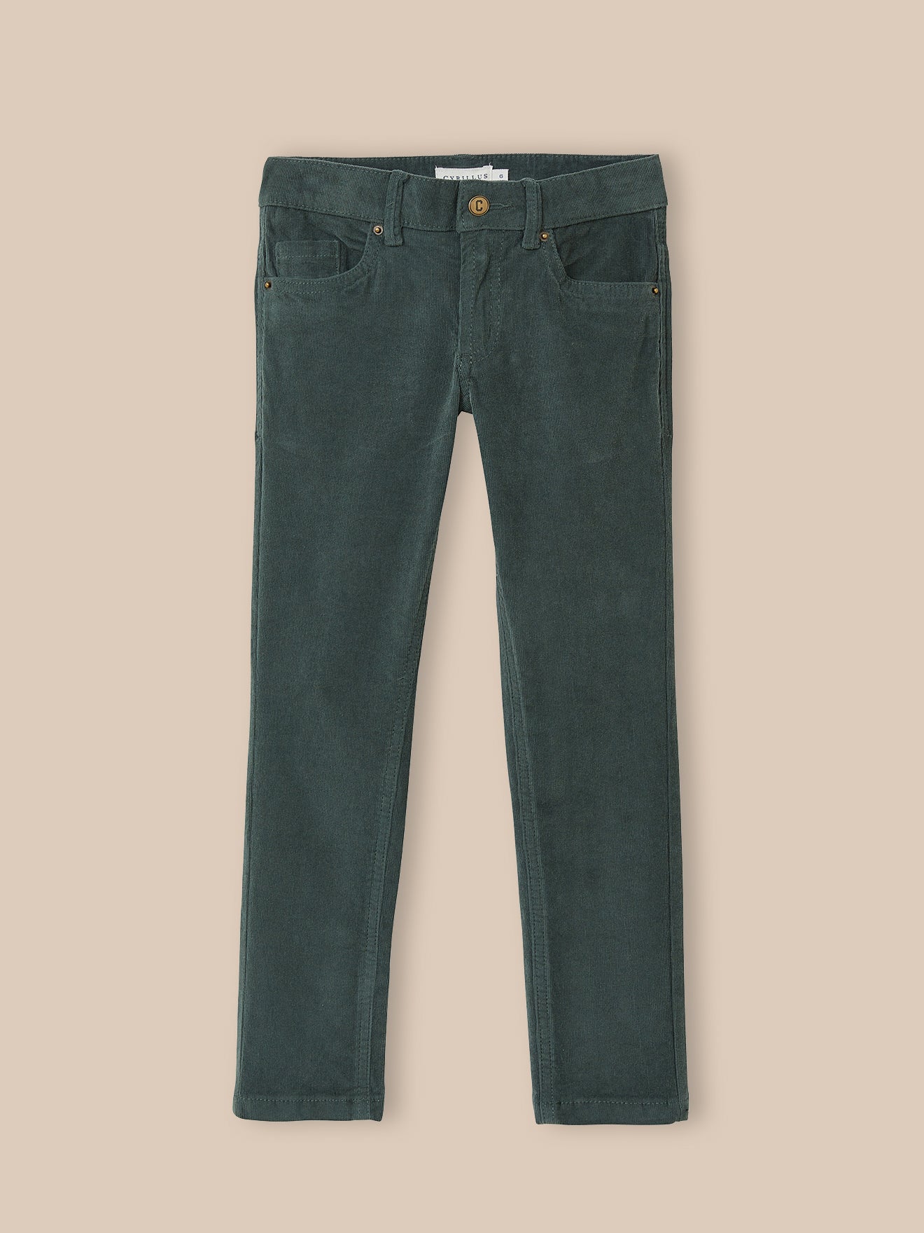 Jungen Slim Fit Hose aus Velours