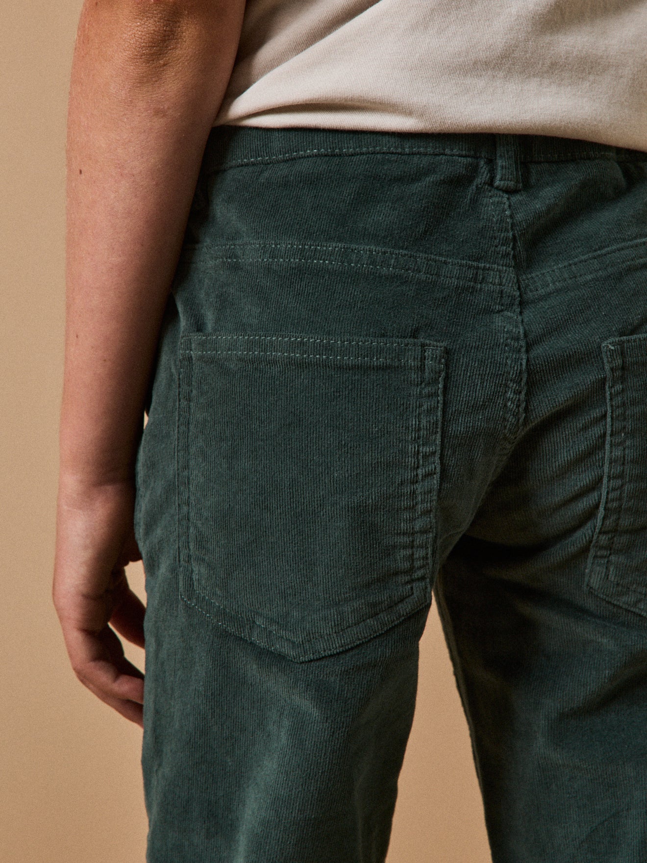 Jungen Slim Fit Hose aus Velours