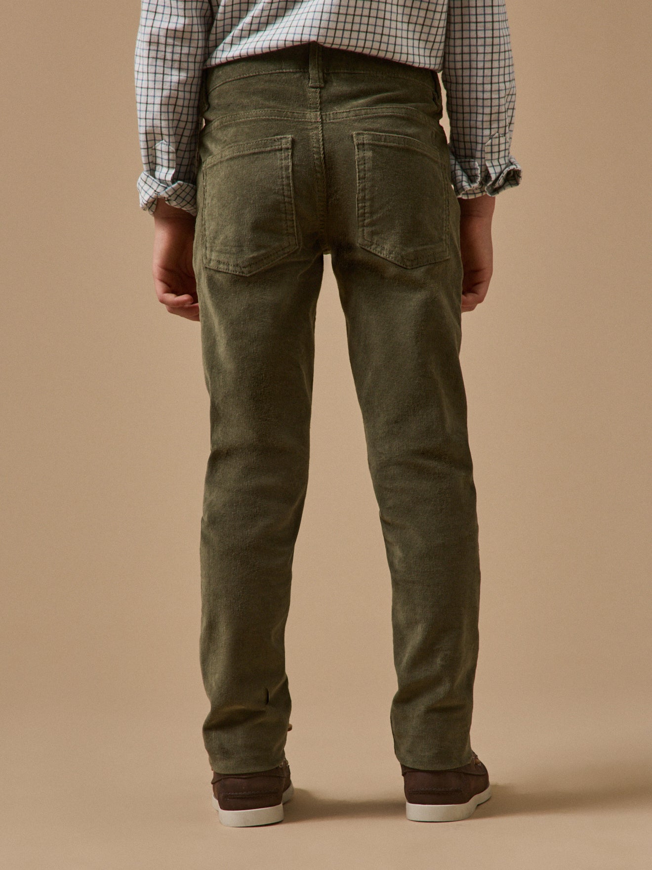 Jungen Slim Fit Hose aus Velours