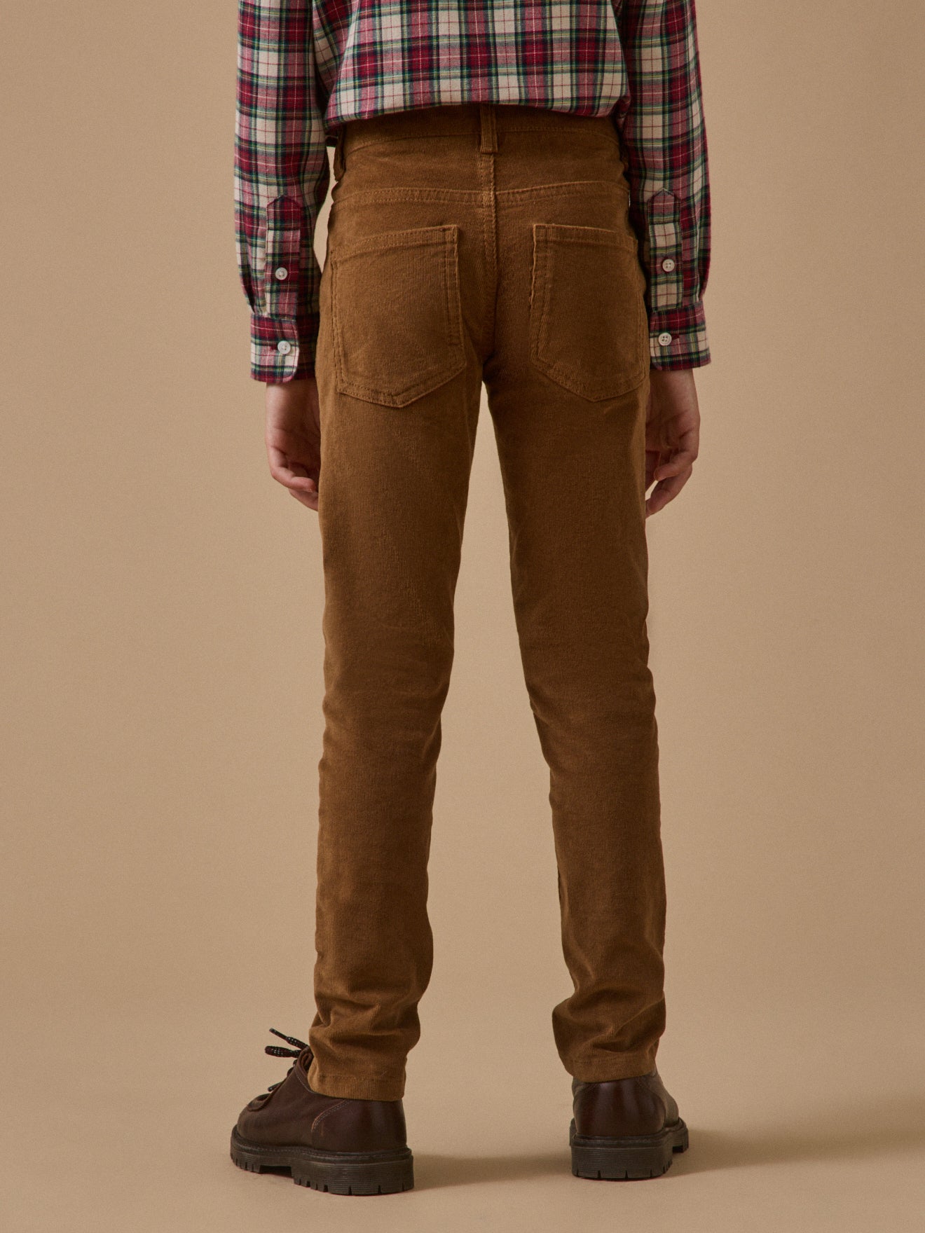Jungen Slim Fit Hose aus Velours