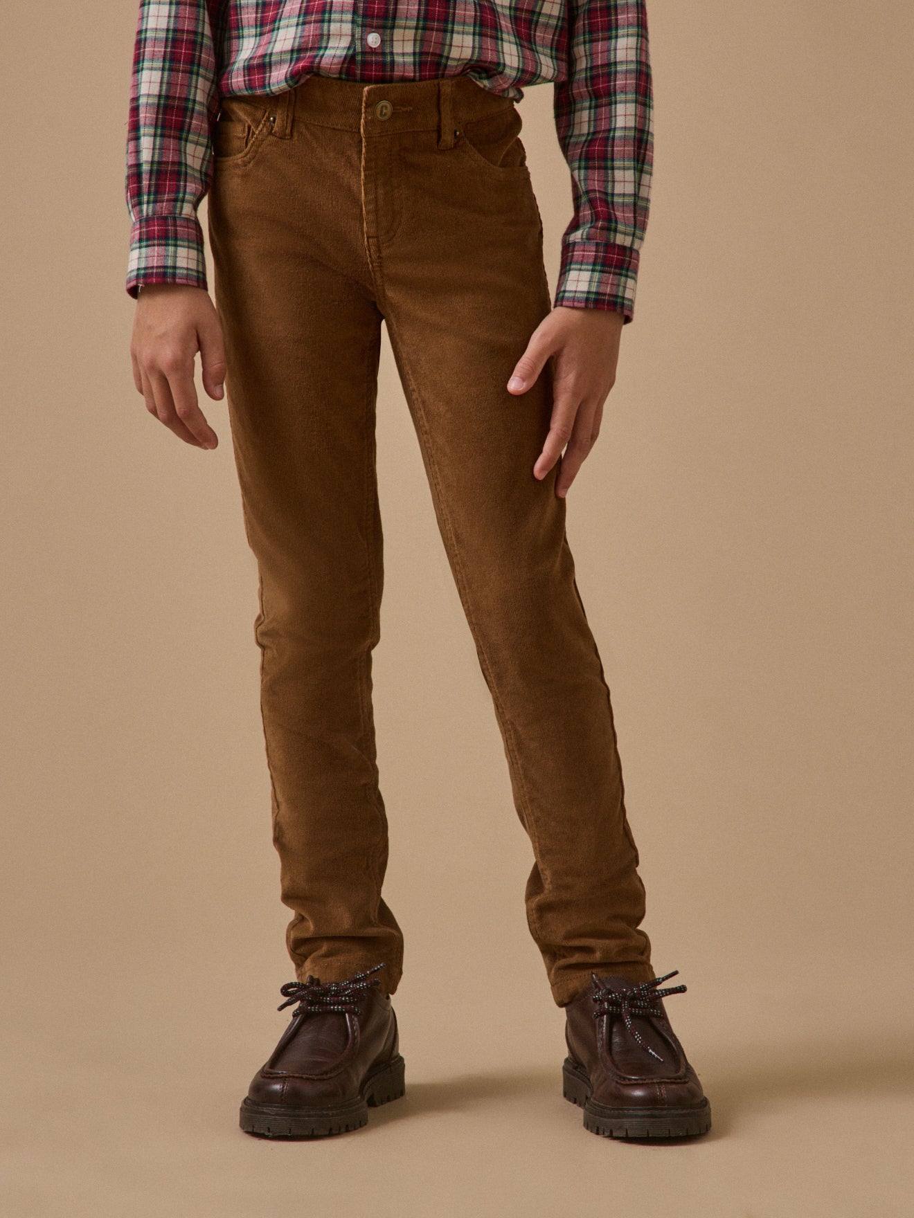 Slim en velours Garçon
