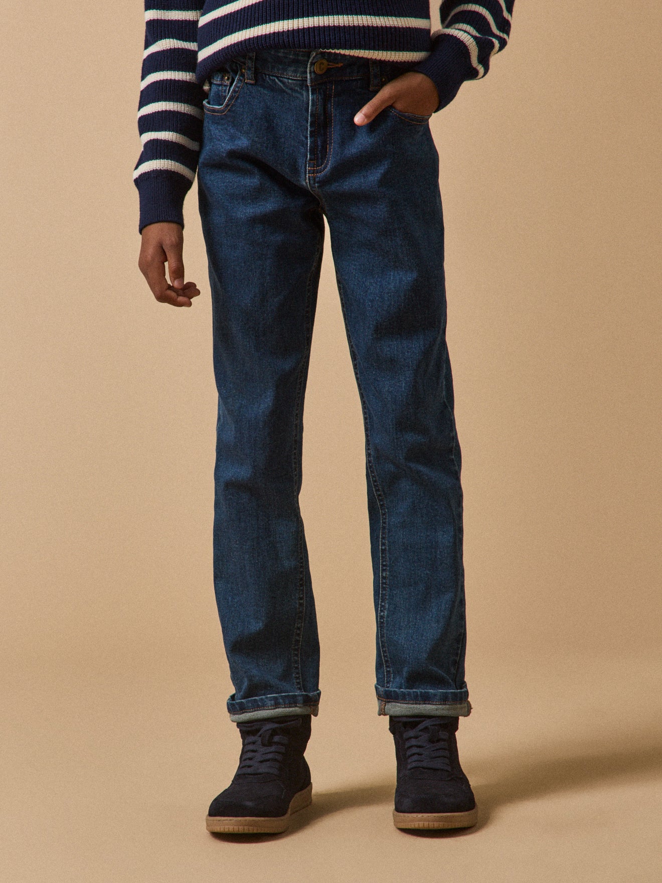 Jungen-Jeans mit geradem Schnitt