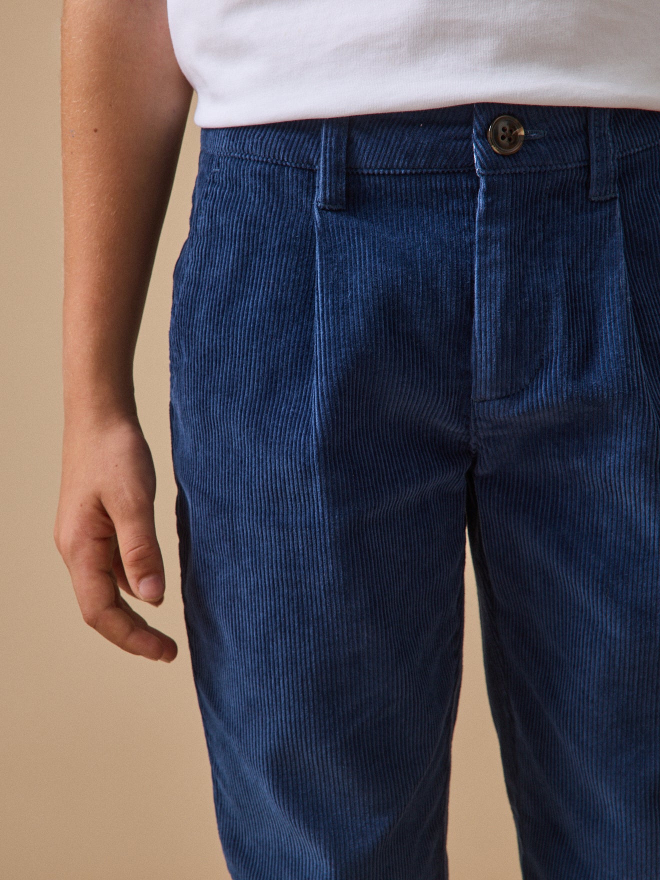 Jungen-Chinohose aus Velours