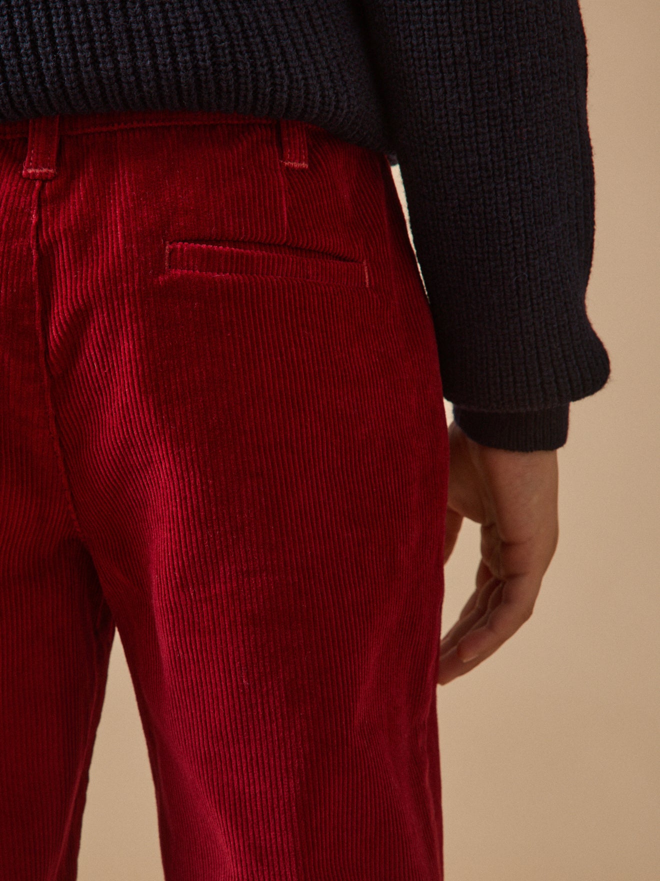 Jungen-Chinohose aus Velours