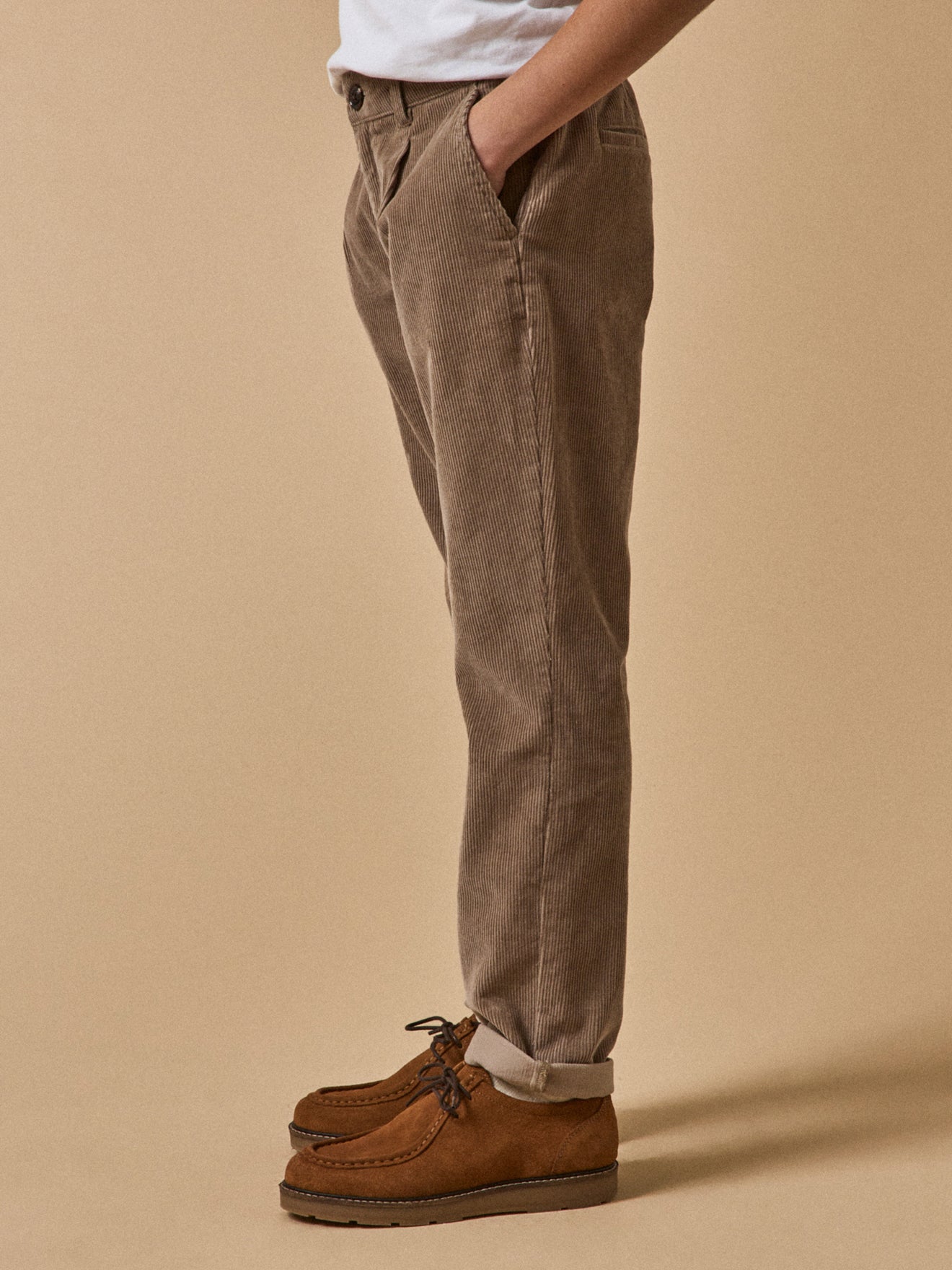 Jungen-Chinohose aus Velours