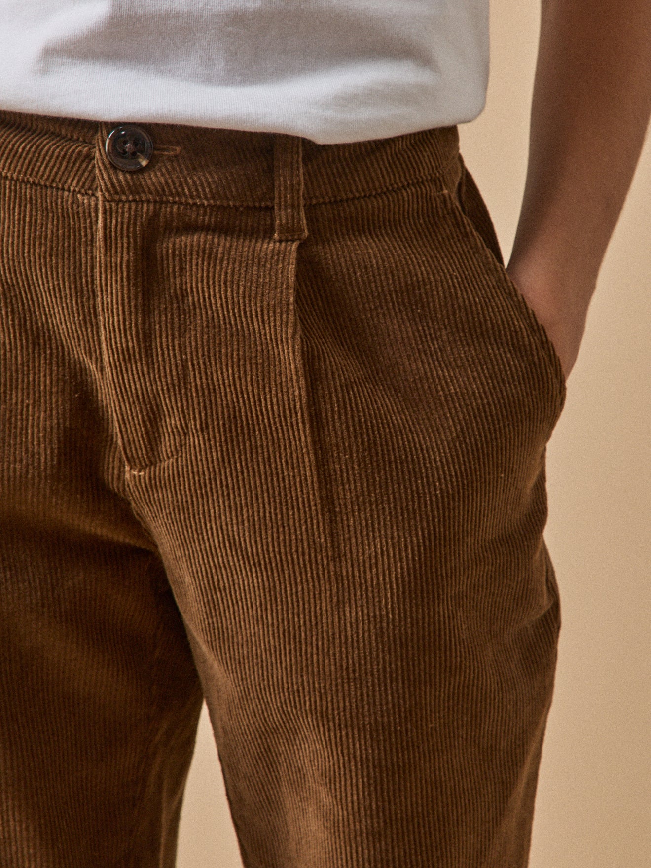 Jungen-Chinohose aus Velours