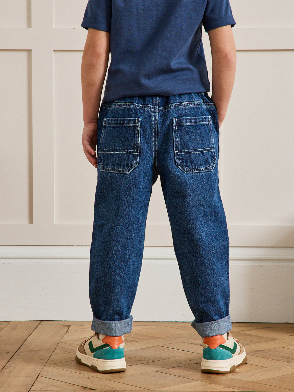 Pantalon charpentier en denim Garçon
