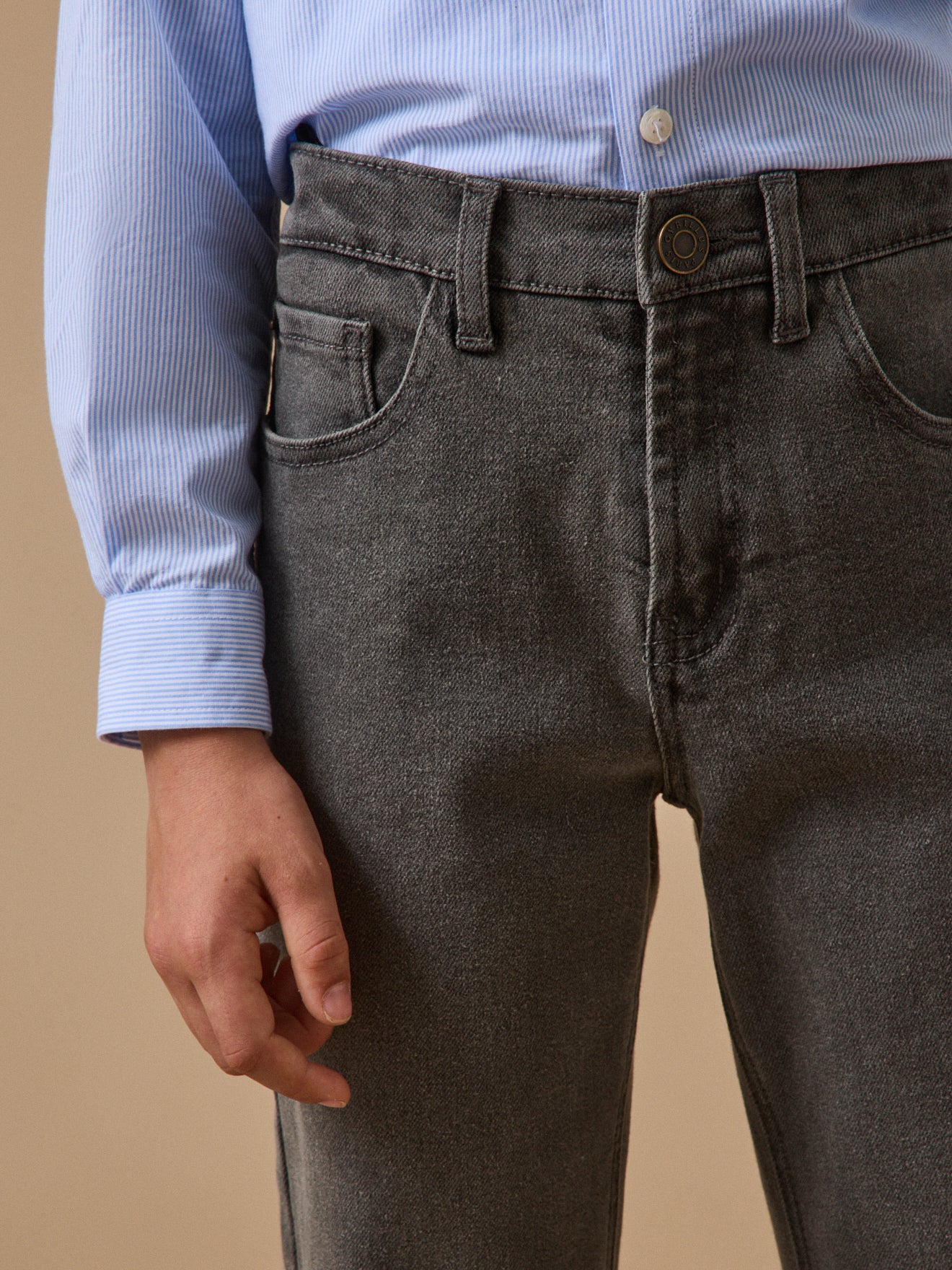 Jungenhose aus Denim, locker geschnitten