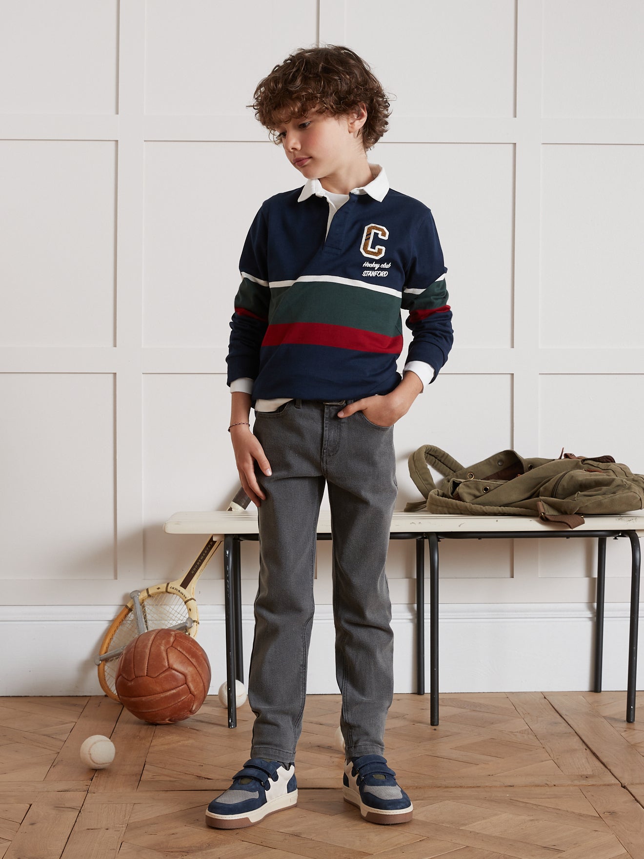 Pantalon relax en denim Garçon