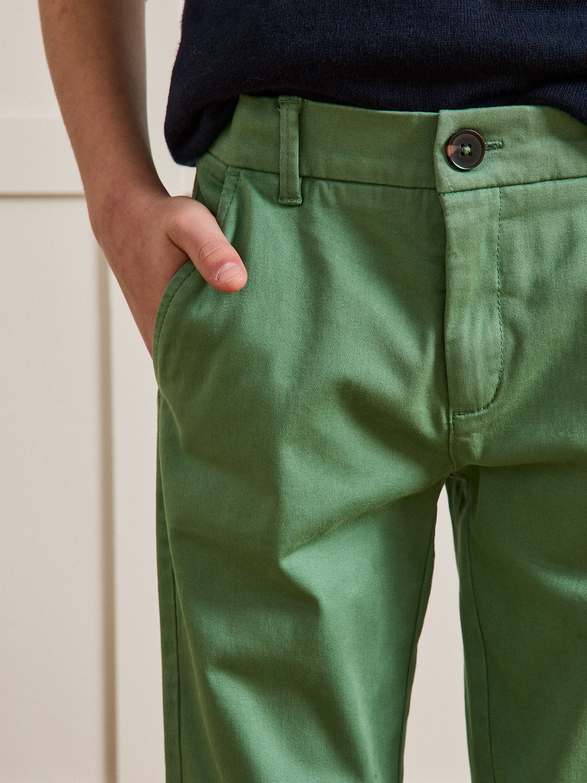 Jungen-Chinohose, leicht