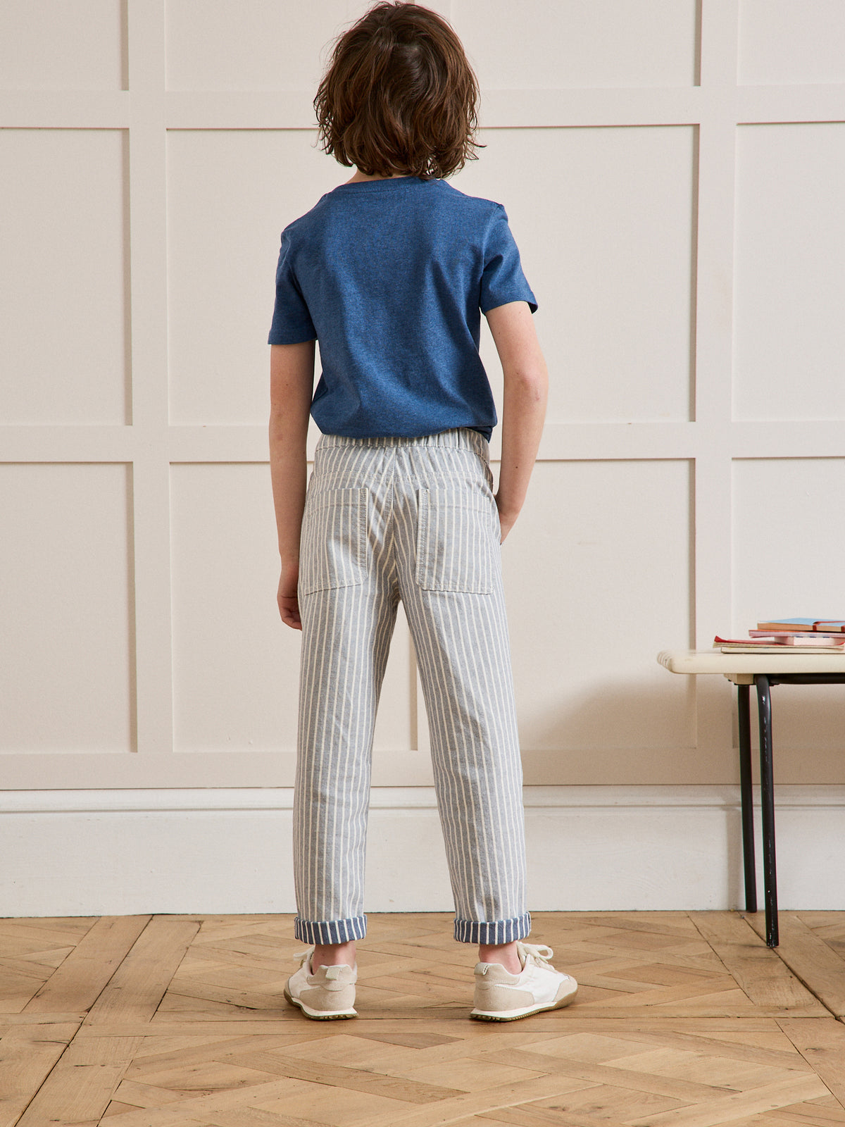 Jungen-Jeans im Zimmermanns-Look — Kollektion « Hickory Stripes »