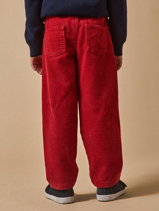 Pantalon relax en velours côtelé garçon