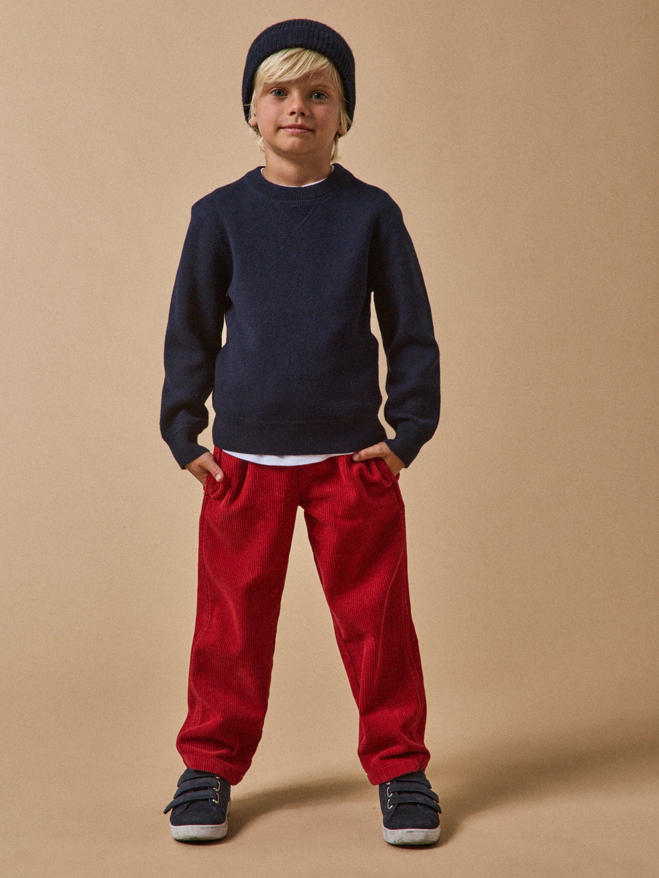 Jungenhose aus Cordsamt, lockerer Schnitt