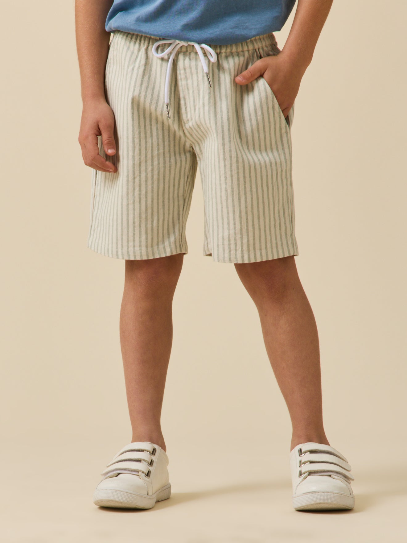 Jungen-Bermuda aus Oxford-Stoff