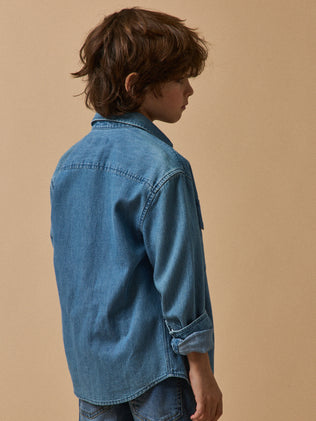 Chemise en denim garçon