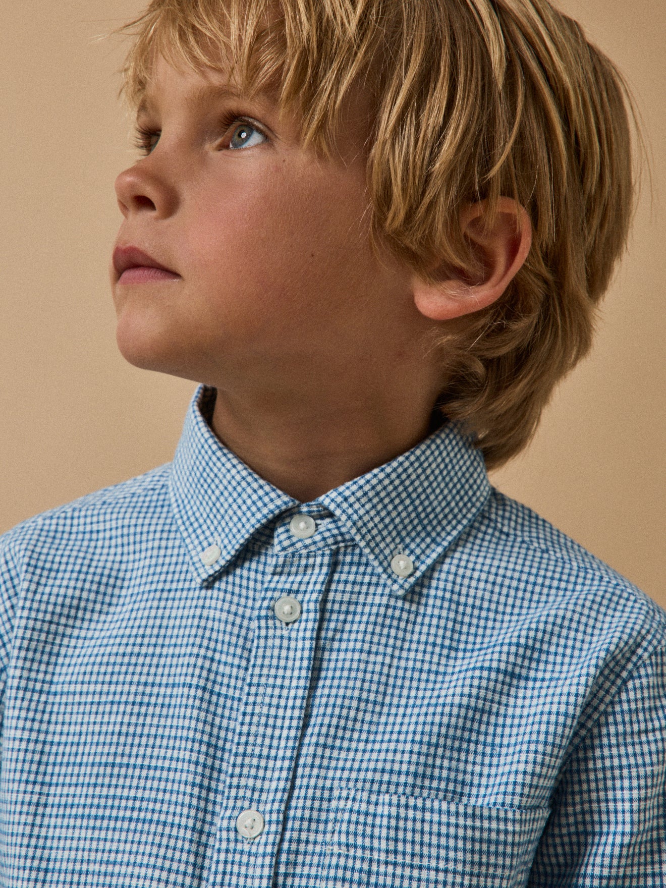 Jungenhemd mit Vichy-Karos