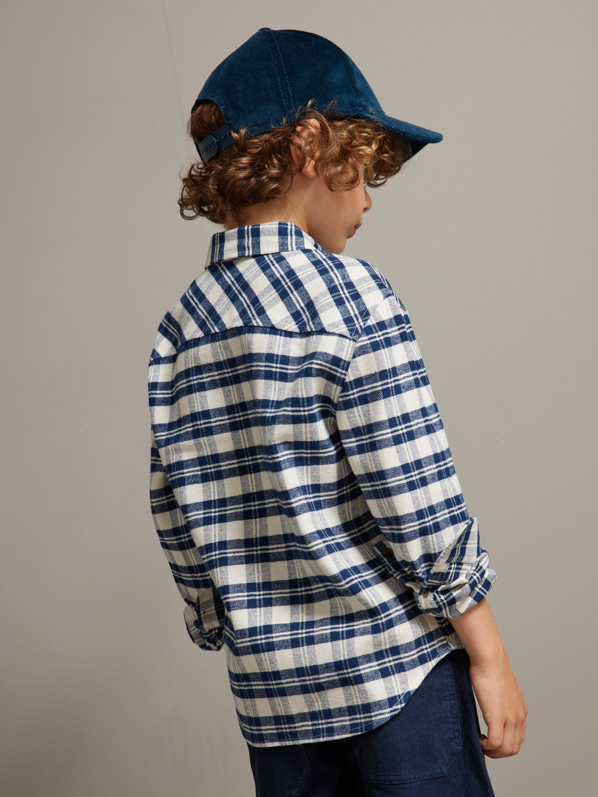 Chemise Garçon en flanelle de coton