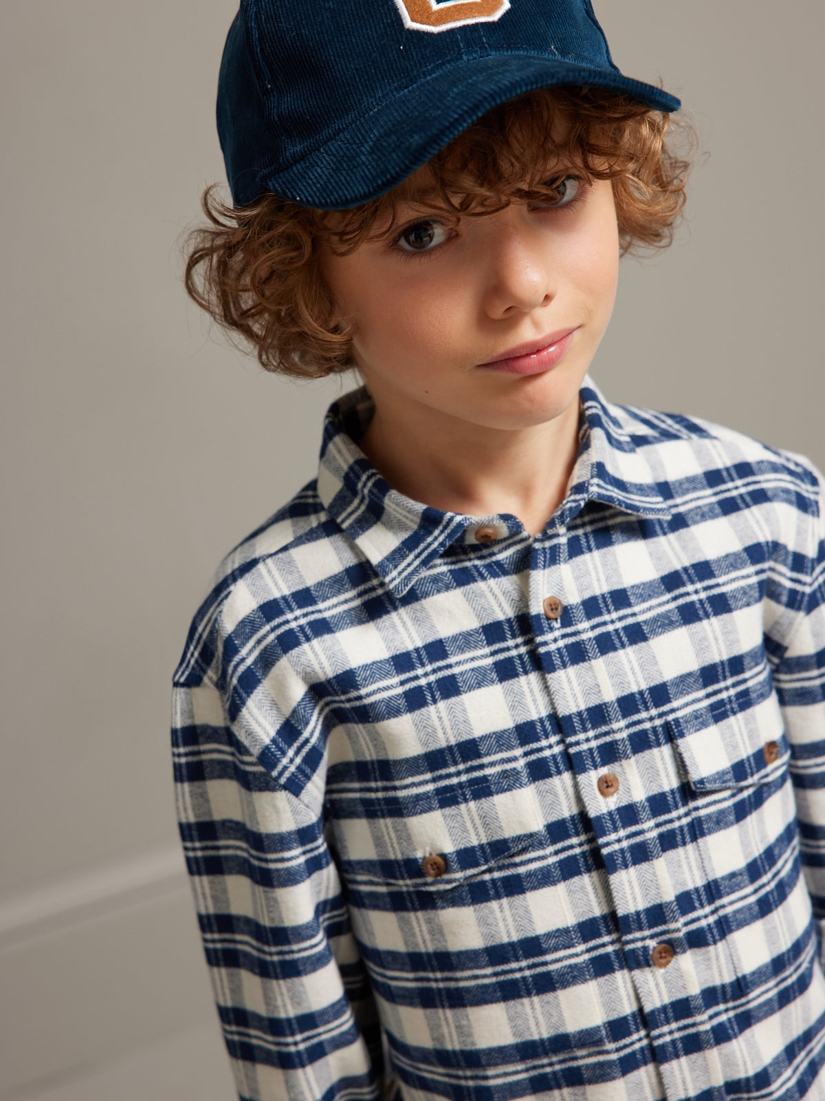 Chemise Garçon en flanelle de coton