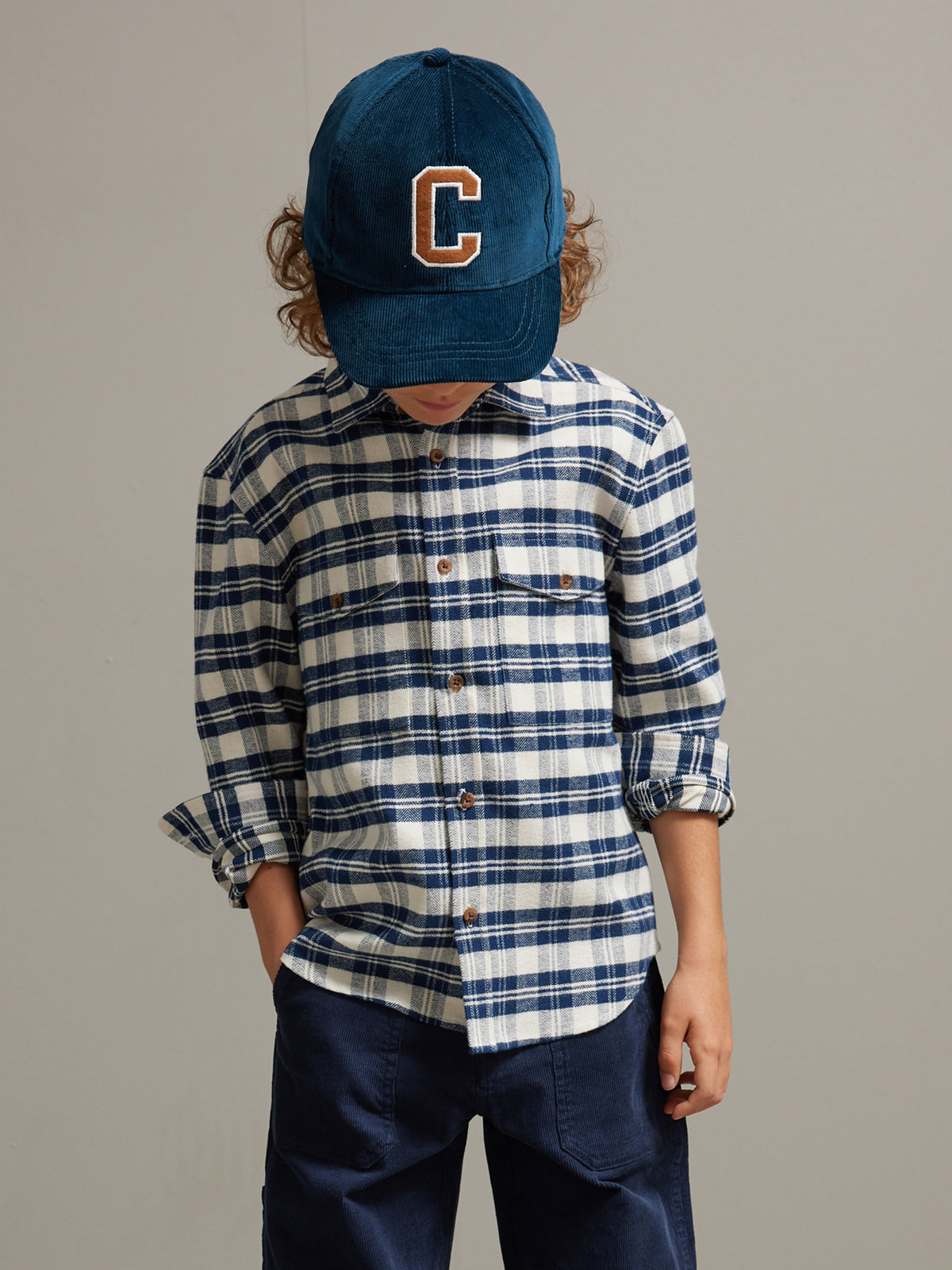 Chemise Garçon en flanelle de coton