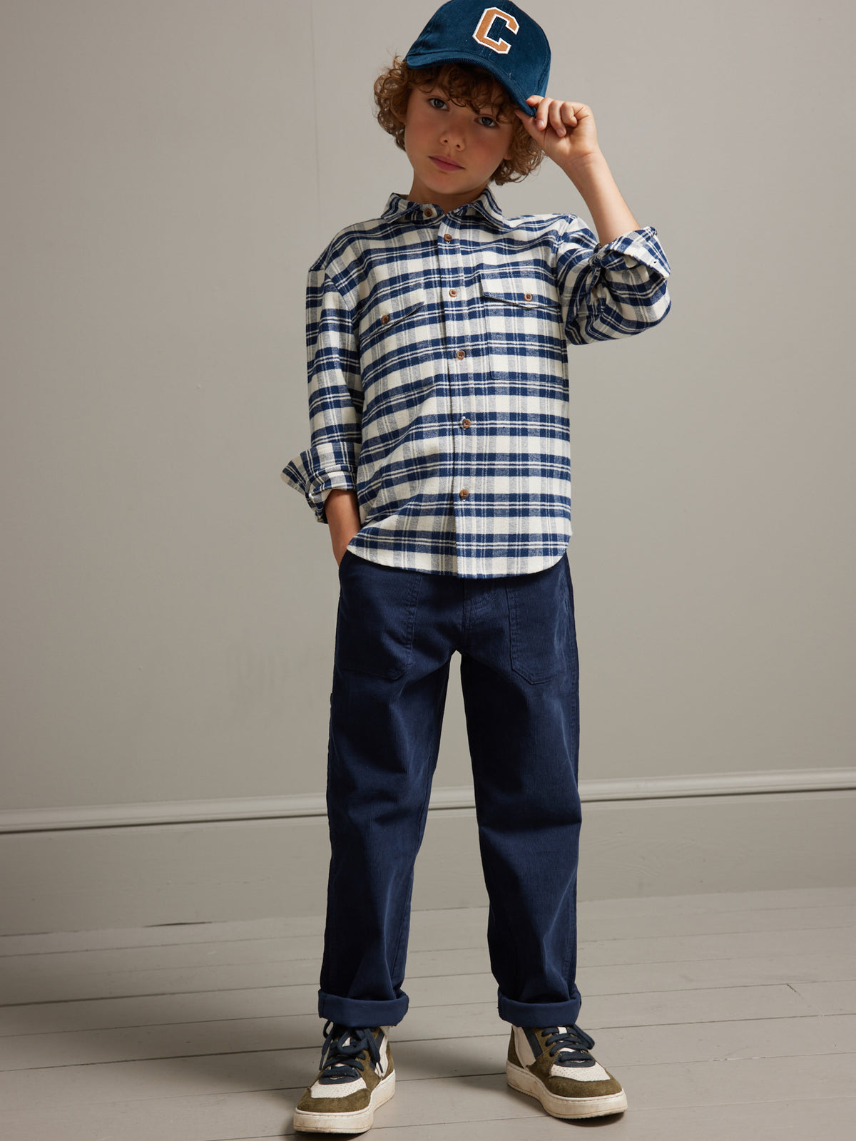 Chemise Garçon en flanelle de coton