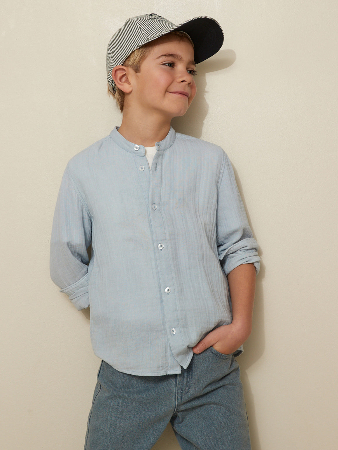 Chemise en gaze de coton Garçon