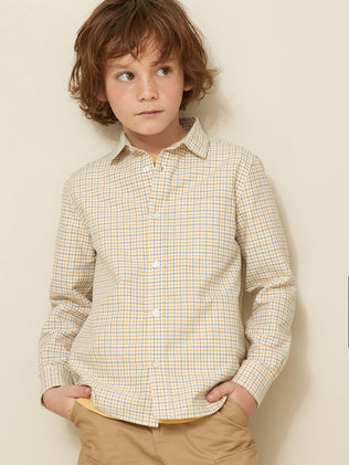 Chemise à carreaux Tattersall Garçon