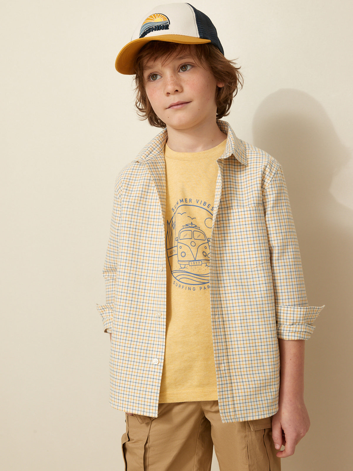 Chemise à carreaux Tattersall Garçon