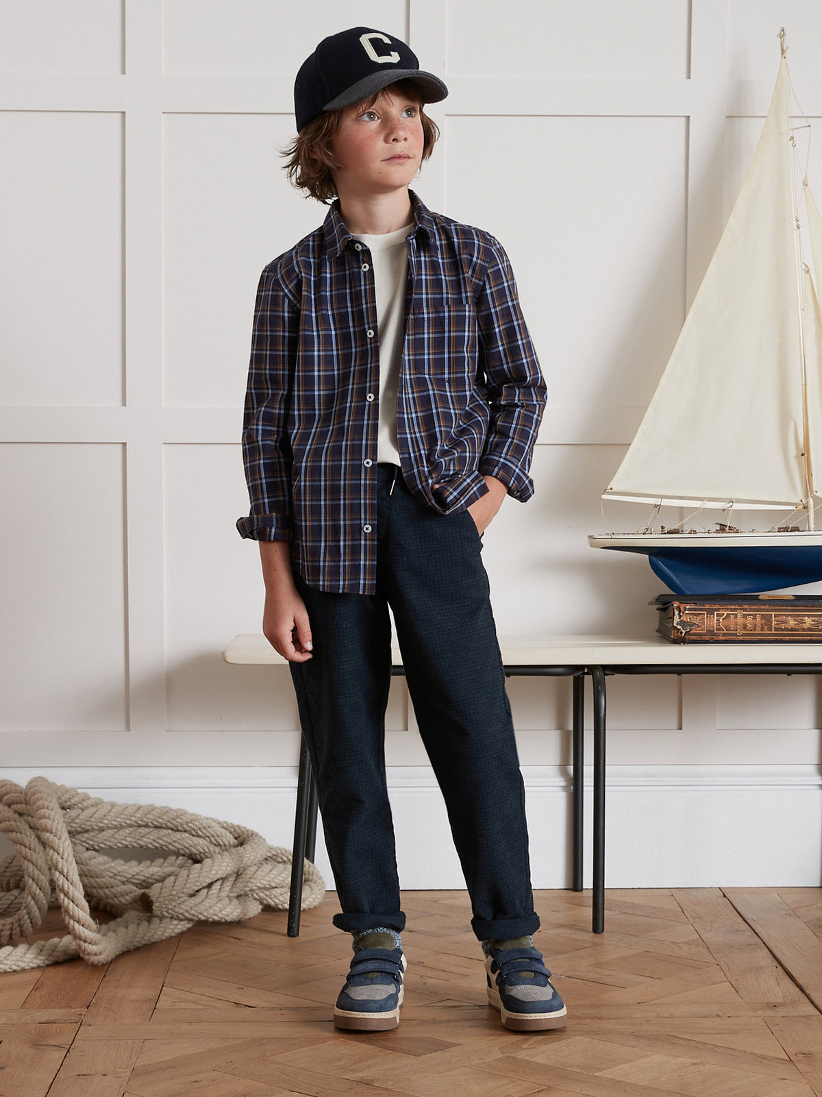 Chemise à carreaux garçon