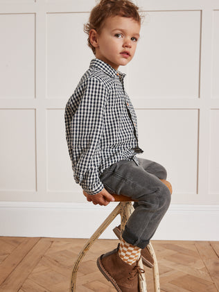 Chemise en seersucker enfant Yakari  -  Cyrillus X Apaches Collections