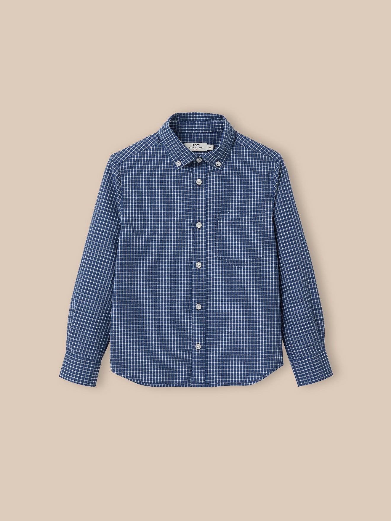 Chemise flanelisée à carreaux Garçon