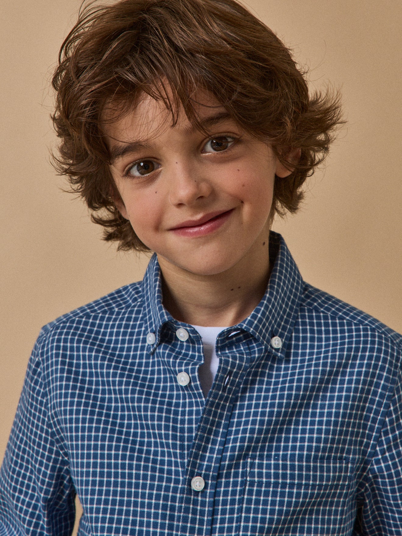 Chemise flanelisée à carreaux Garçon