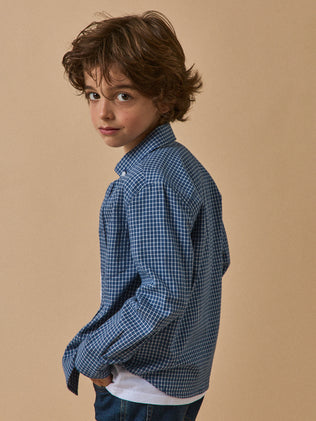 Chemise flanelisée à carreaux Garçon