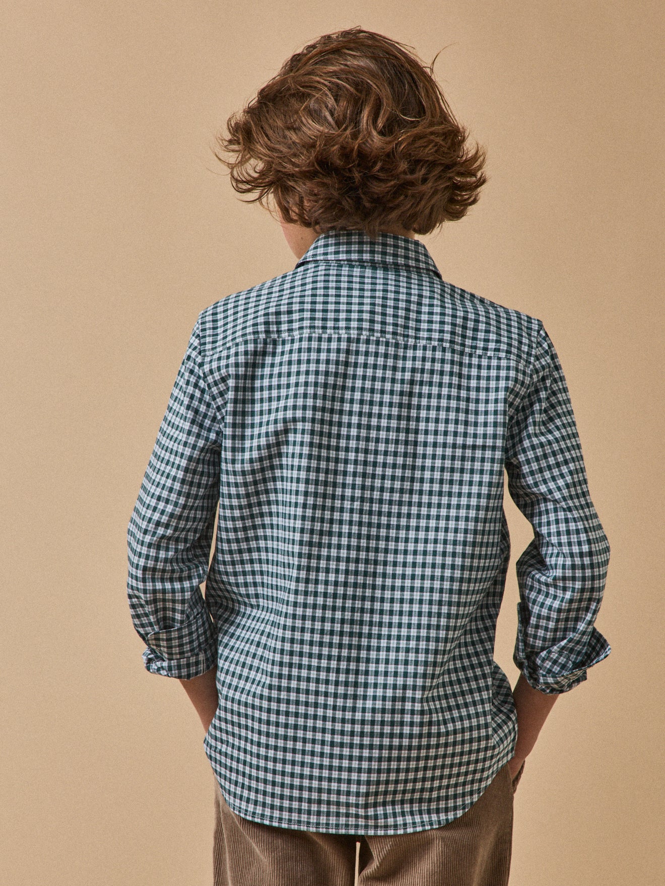 Jungenhemd mit Karomuster