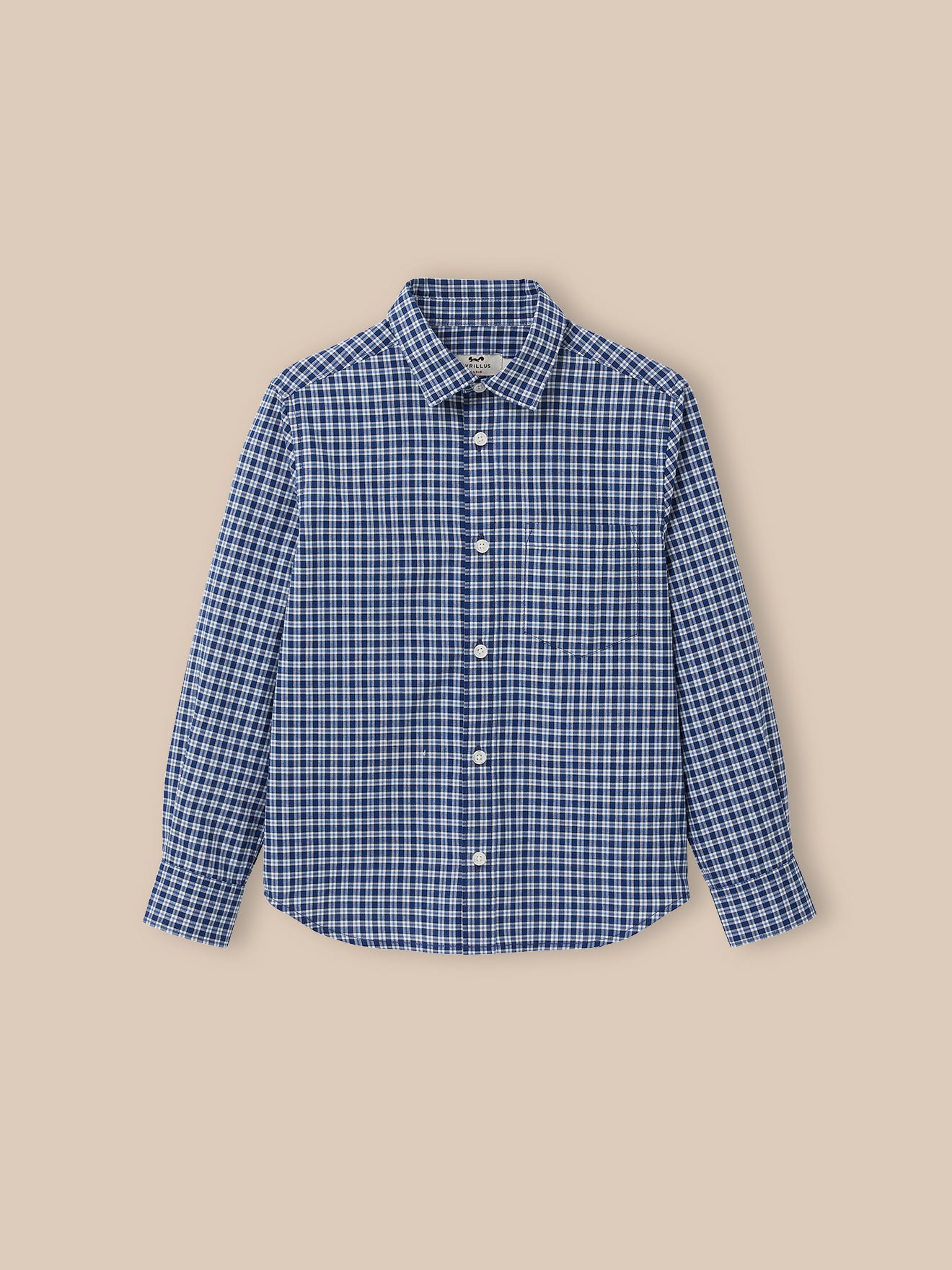 Jungenhemd mit Karomuster