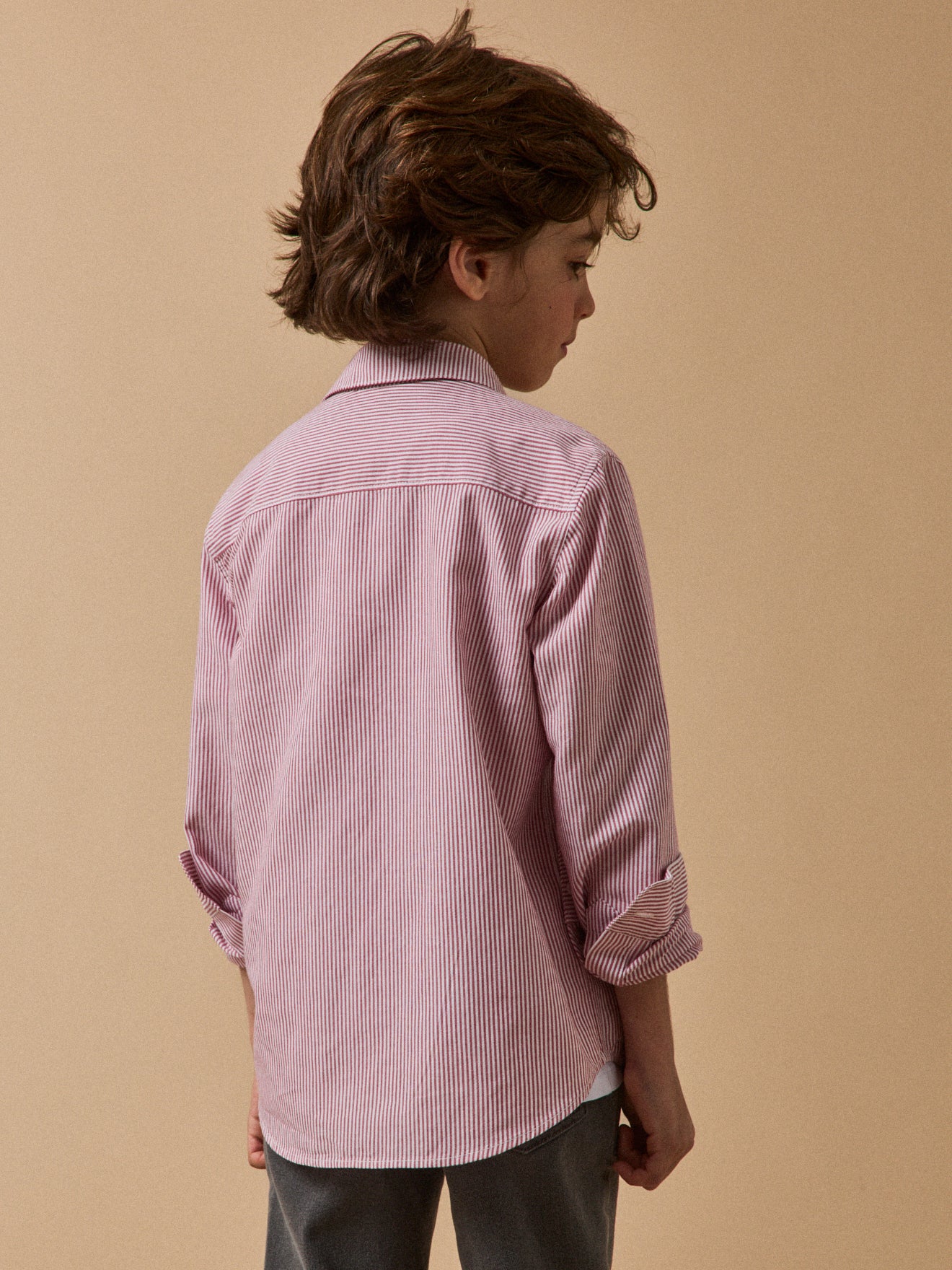 Jungenhemd mit Streifen