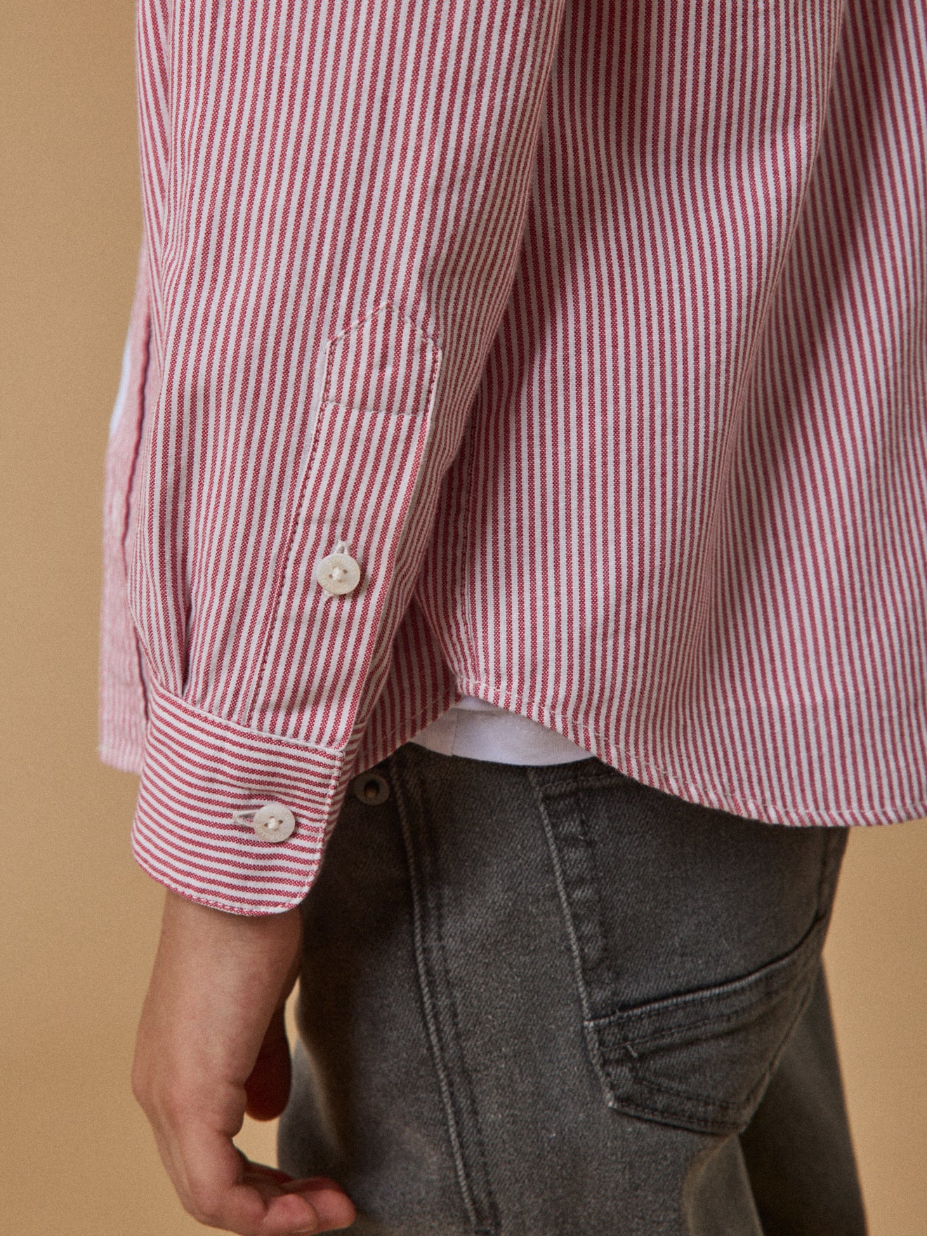 Jungenhemd mit Streifen