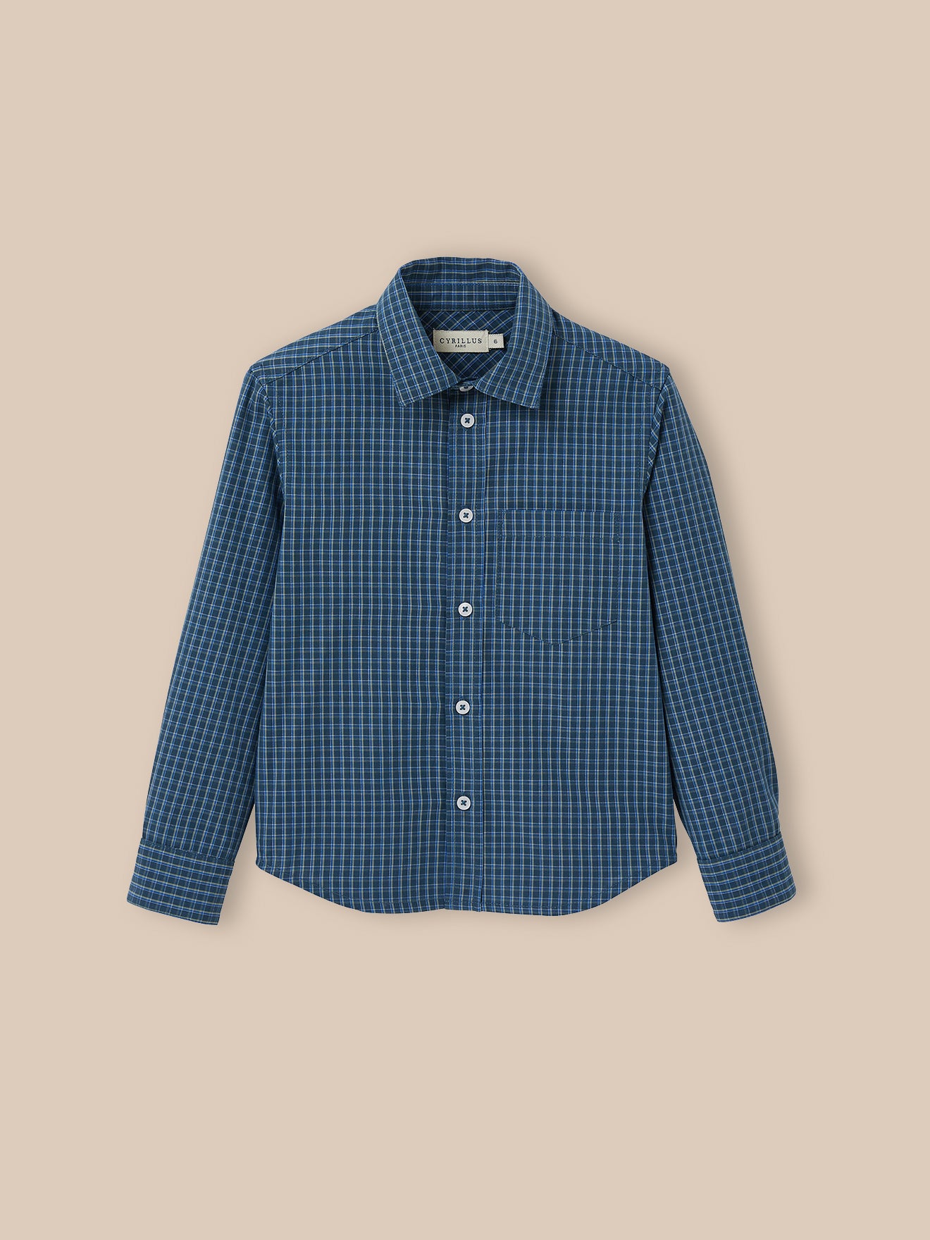 Jungenhemd mit Karomuster