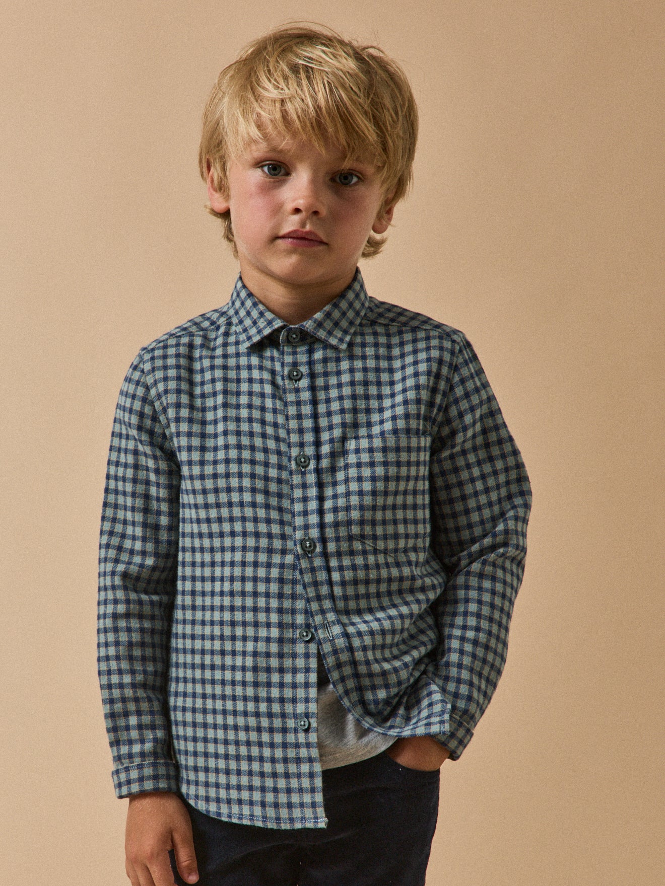 Jungenhemd aus Flanell