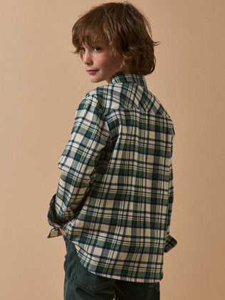 Chemise flanelisée à carreaux Garçon