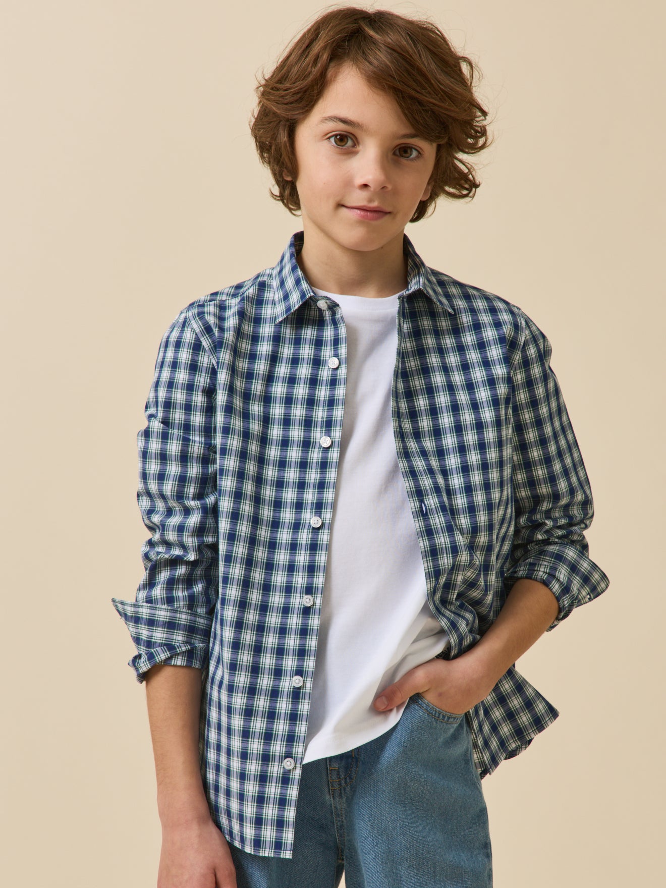Chemise à carreaux Garçon