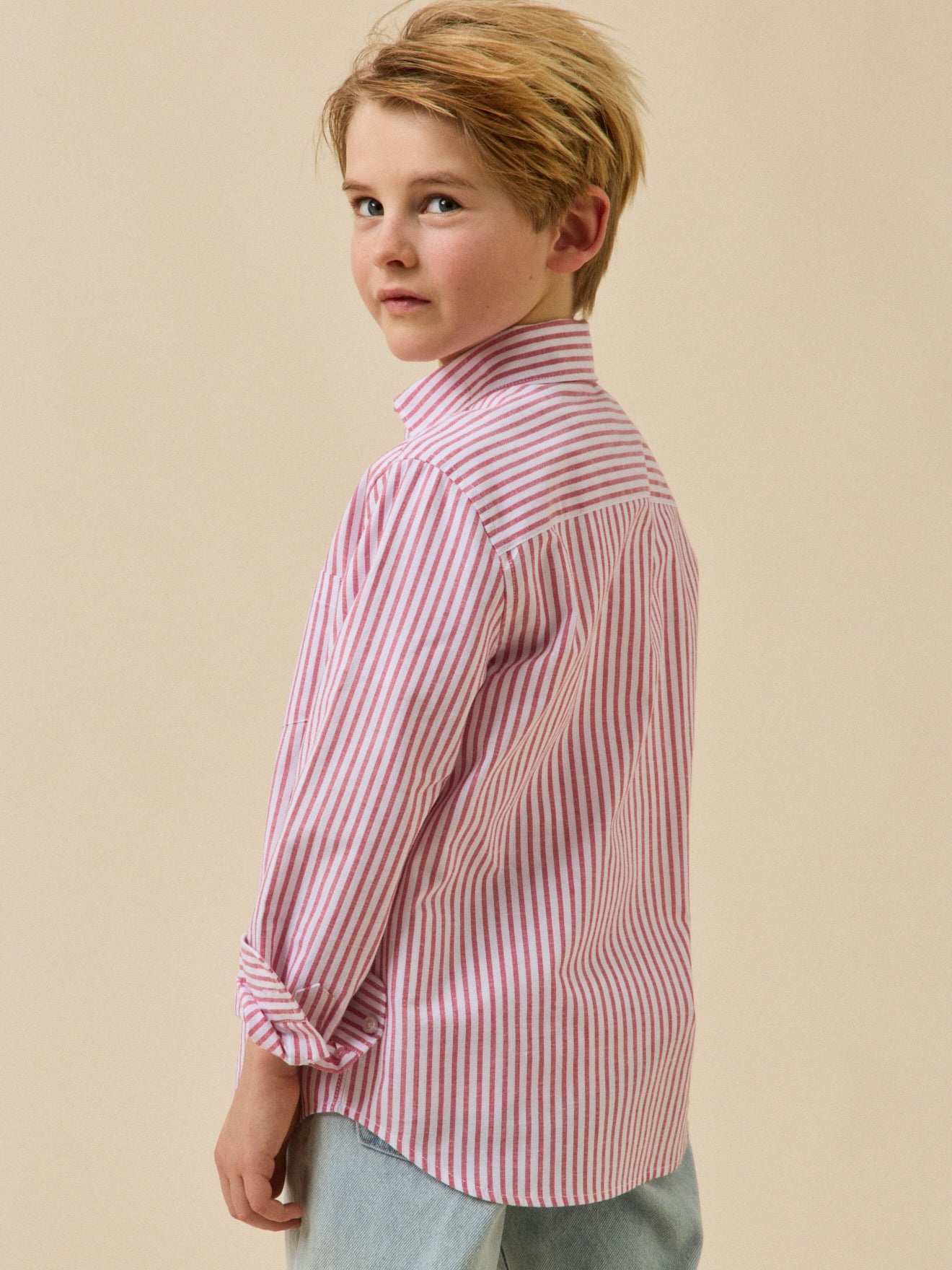 Chemise rayée oxford Garçon