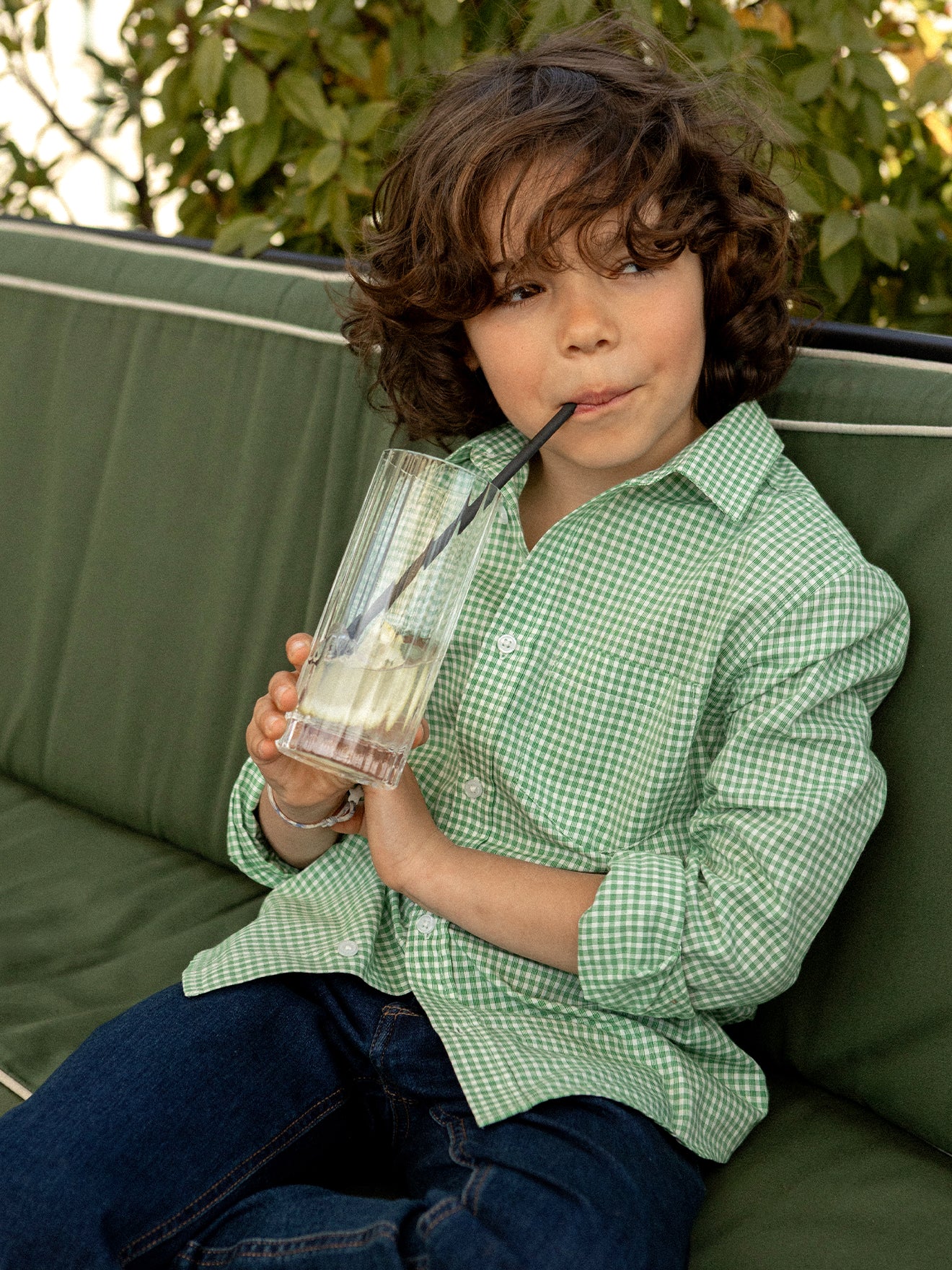 Chemise à petits carreaux Garçon