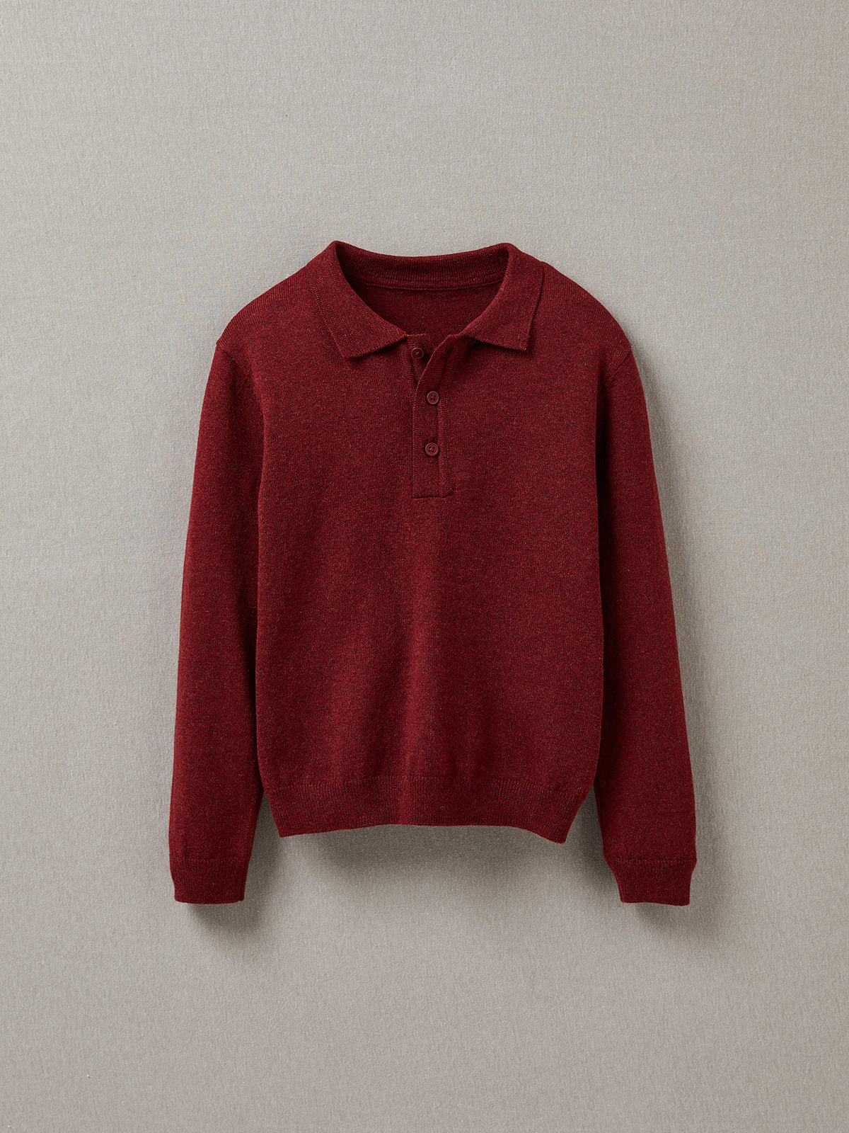 Jungenpullover mit Polokragen