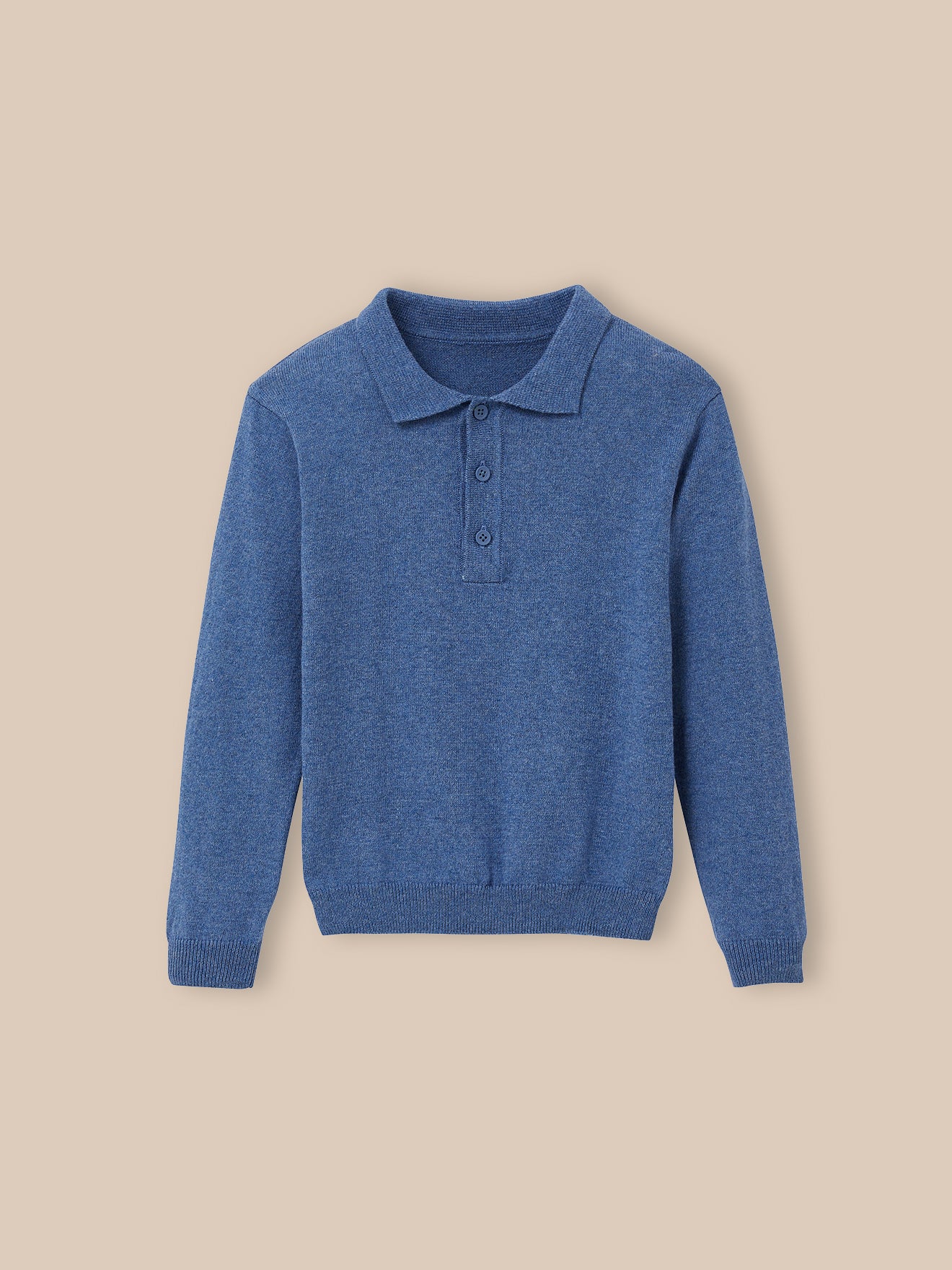 Jungenpullover mit Polokragen