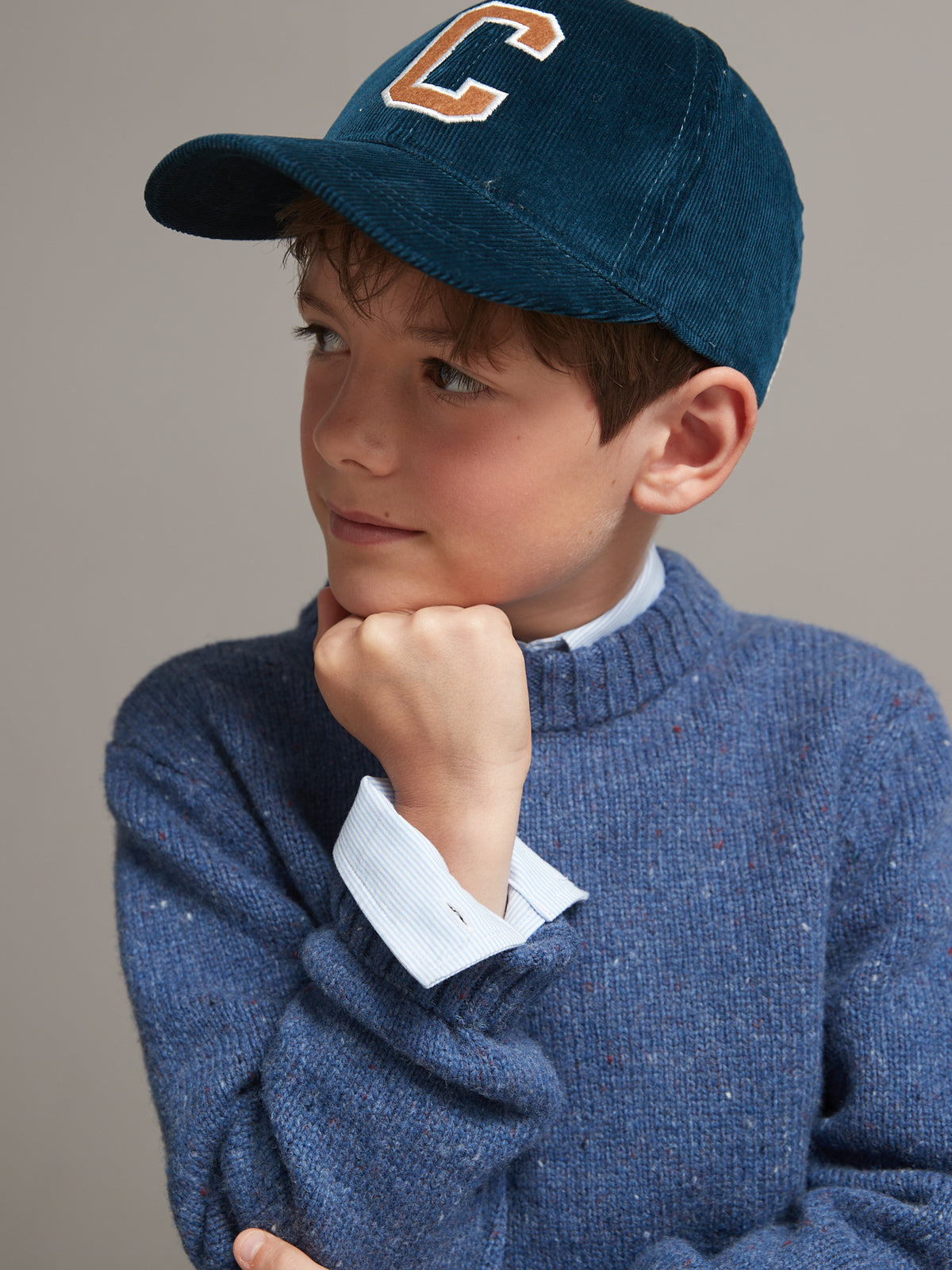 Jungenpullover aus Merino-Wolle