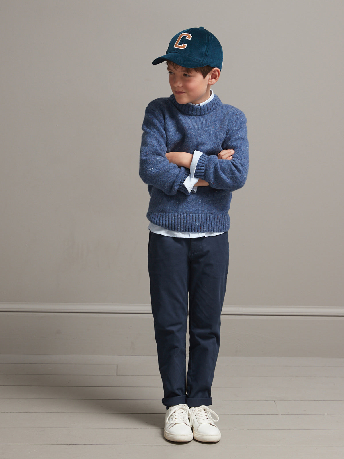 Jungenpullover aus Merino-Wolle