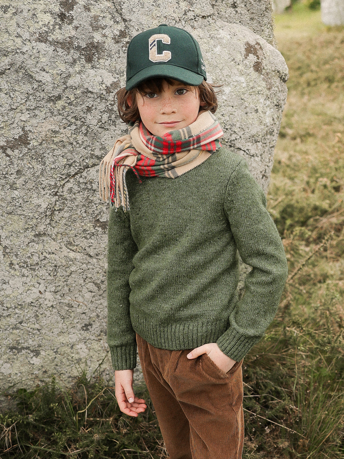 Jungenpullover aus Merino-Wolle